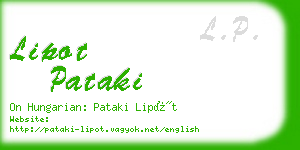 lipot pataki business card